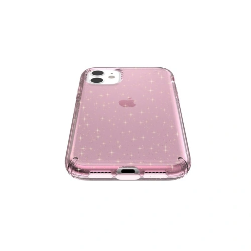 Kup Etui Speck Presidio Clear with Glitter iPhone 11 MICROBAN rózsaszín csillám/átlátszó bevonattal - SPK052RS - {ean13} - Sklep Home Screen
