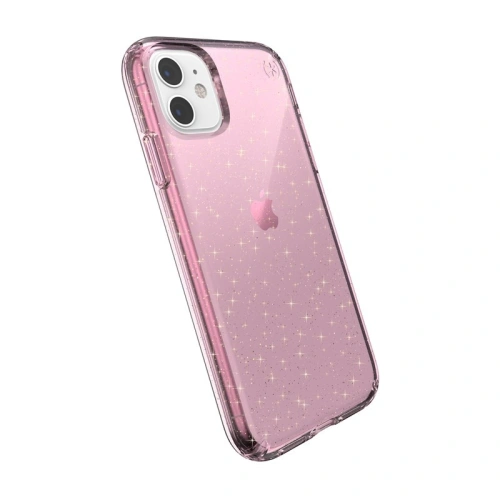 Kup Etui Speck Presidio Clear with Glitter iPhone 11 MICROBAN rózsaszín csillám/átlátszó bevonattal - SPK052RS - {ean13} - Sklep Home Screen