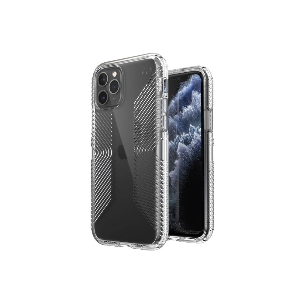Etui Speck Presidio Perfect-Clear with Grips iPhone 11 Pro z powłoką MICROBAN Clear