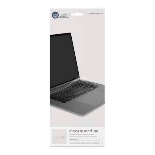 Buy Moshi ClearGuard MB - Keyboard Protector for MacBook Pro 16 / MacBook Pro 13 2020 (EU layout) - MOSH080 - {ean13} - Home Screen Store Europe