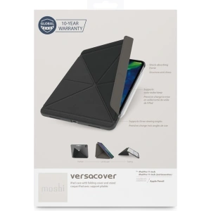 Kup Etui Moshi VersaCover origami Apple iPad Pro 11 2018/2020 (1. i 2. generacji) z ładowaniem Apple Pencil (Charcoal Black) - MOSH082BLK - {ean13} - Sklep Home Screen