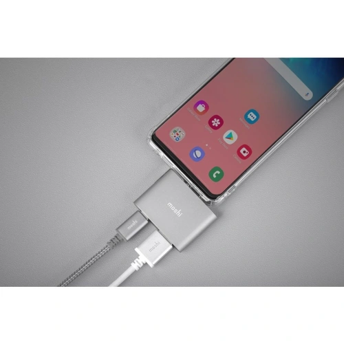 Kup Adapter Moshi USB-C do HDMI 4K i HDR z obsługą ładowania Power Delivery 60W (Titanium Gray) - MOSH081GRY - {ean13} - Sklep Home Screen