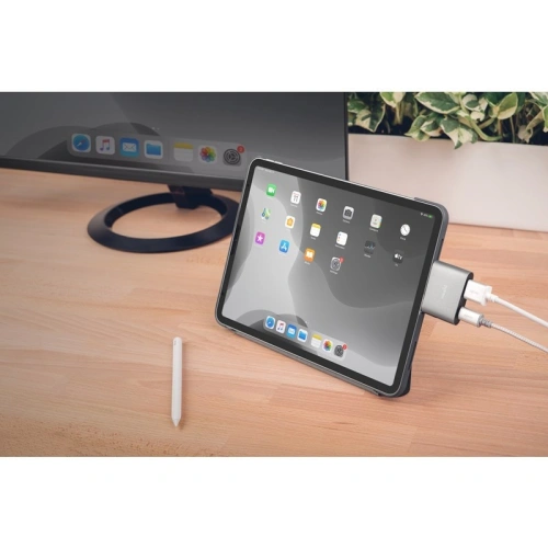 Kup Adapter Moshi USB-C do HDMI 4K i HDR z obsługą ładowania Power Delivery 60W (Titanium Gray) - MOSH081GRY - {ean13} - Sklep Home Screen