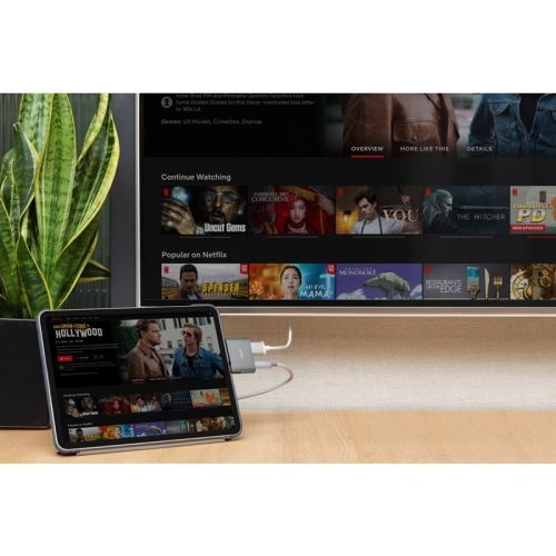Kup Adapter Moshi USB-C do HDMI 4K i HDR z obsługą ładowania Power Delivery 60W (Titanium Gray) - MOSH081GRY - {ean13} - Sklep Home Screen