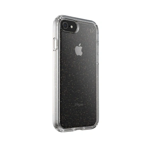 Kup Etui Speck Presidio Perfect-Clear s třpytkami Apple iPhone SE 2022/SE 2020/8/7 s povrchovou úpravou MICROBAN Gold Glitter/Clear - SPK042GLD - {ean13} - Sklep Home Screen