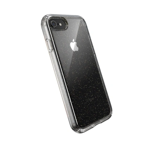 Kup Etui Speck Presidio Perfect-Clear s třpytkami Apple iPhone SE 2022/SE 2020/8/7 s povrchovou úpravou MICROBAN Gold Glitter/Clear - SPK042GLD - {ean13} - Sklep Home Screen