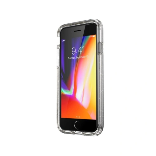 Kup Etui Speck Presidio Perfect-Clear csillámmal Apple iPhone SE 2022/SE 2020/8/7 MICROBAN Gold Glitter/Clear bevonattal - SPK042GLD - {ean13} - Sklep Home Screen