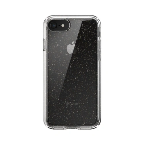 Kup Etui Speck Presidio Perfect-Clear s třpytkami Apple iPhone SE 2022/SE 2020/8/7 s povrchovou úpravou MICROBAN Gold Glitter/Clear - SPK042GLD - {ean13} - Sklep Home Screen