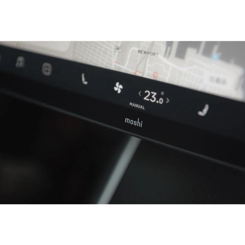 Kup Matowa folia ochronna na ekran konsoli centralnej Moshi iVisor AG Tesla Model 3 (Black/Clear Matte) - MOSH086BLK - {ean13} - Sklep Home Screen
