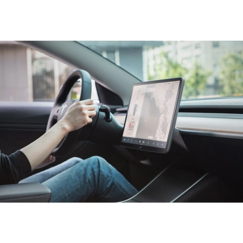 Kup Moshi Matte Schutzfolie für den Bildschirm der Mittelkonsole iVisor AG Tesla Model 3 (Schwarz/Clear Matte) - MOSH086BLK - {ean13} - Sklep Home Screen