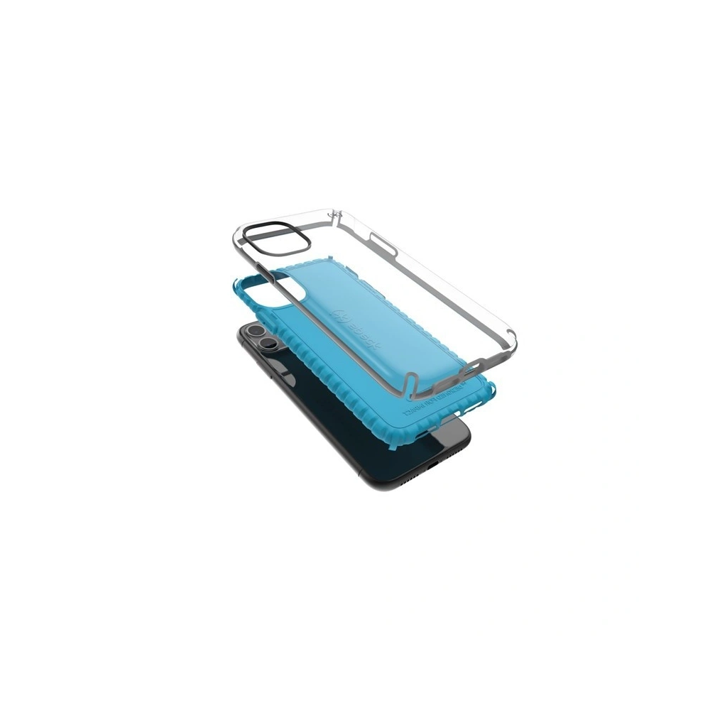 Etui Speck Presidio2 Pro Apple iPhone SE 2022/SE 2020/8/7/6s z powłoką MICROBAN Coastal Blue/Black/Storm Grey