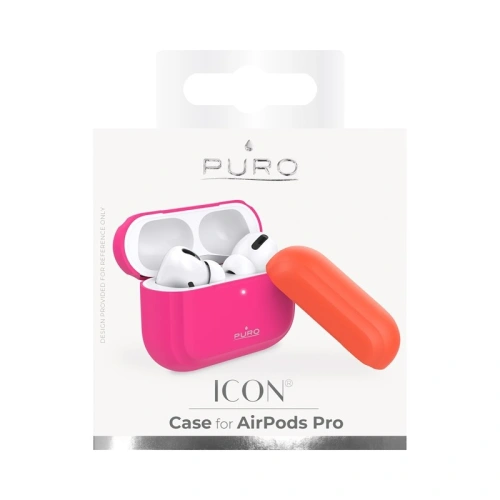 Kup Etui PURO ICON Fluo Case Apple AirPods Pro cu capac suplimentar (Fluo Fuchsia + Fluo Orange Cap) - PUR247FCS - {ean13} - Sklep Home Screen
