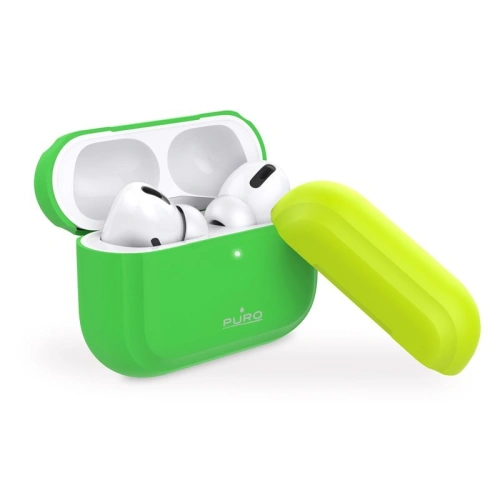Kup Etui PURO ICON Fluo Case Apple AirPods Pro cu capac suplimentar (Verde Fluo + Capac Galben Fluo) - PUR248GRN - {ean13} - Sklep Home Screen