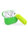 Etui PURO ICON Fluo Case Apple AirPods Pro z dodatkową osłonką (Fluo Green + Fluo Yellow Cap)