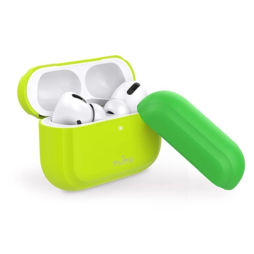 Kup Etui PURO ICON Fluo Case Apple AirPods Pro cu capac suplimentar (Fluo Yellow + Fluo Green Cap) - PUR250YEL - {ean13} - Sklep Home Screen