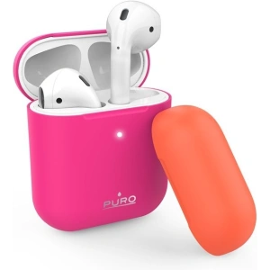 Kup Etui PURO ICON Fluo Case Apple AirPods 1/2 z dodatkową osłonką (Fluo Fucsia + Fluo Orange Cap) - PUR251FCS - {ean13} - Sklep Home Screen