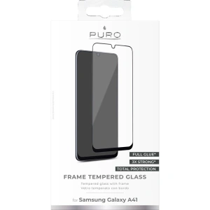 Kup Sticlă securizată PURO Frame Tempered Glass Samsung Galaxy A41 (ramă neagră) - PUR255BLK - {ean13} - Sklep Home Screen