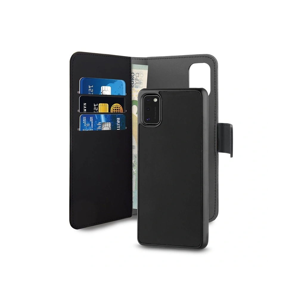 Etui PURO Wallet Detachable 2w1 Samsung Galaxy A41 (czarny)