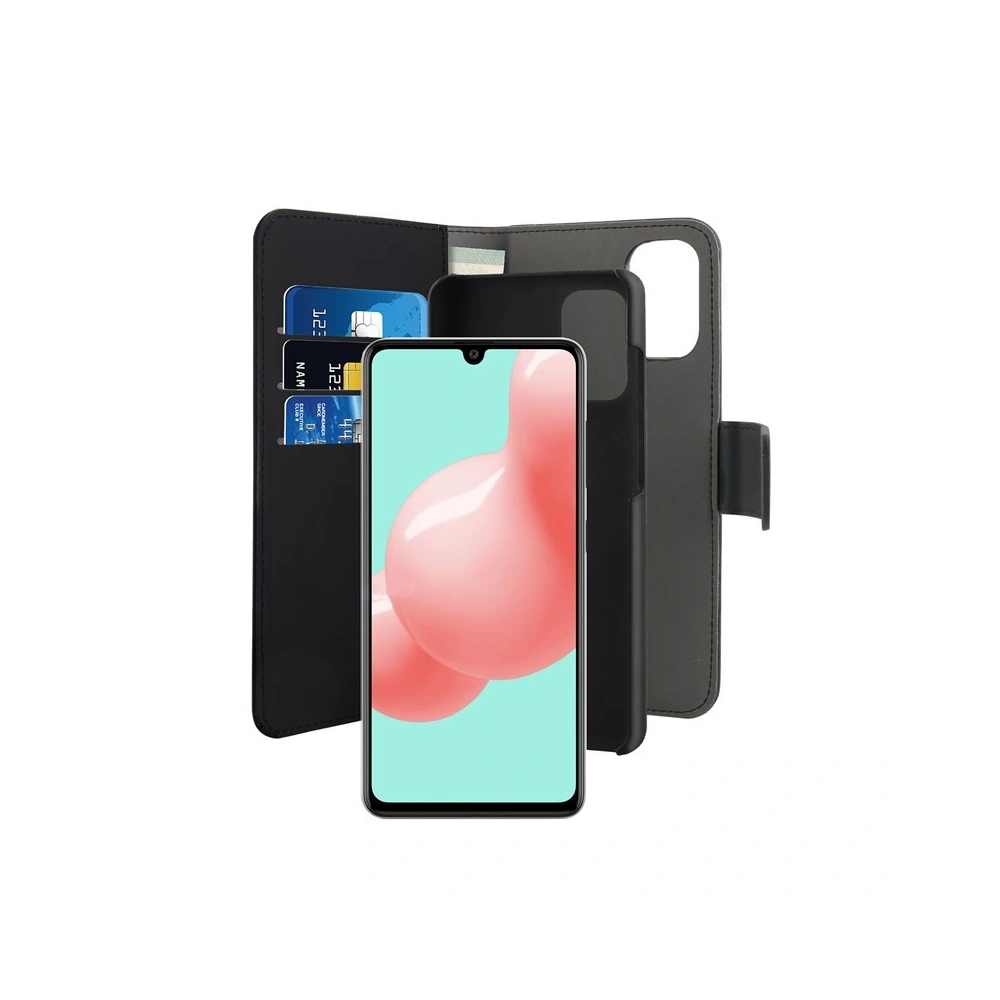 Etui PURO Wallet Detachable 2w1 Samsung Galaxy A41 (czarny)