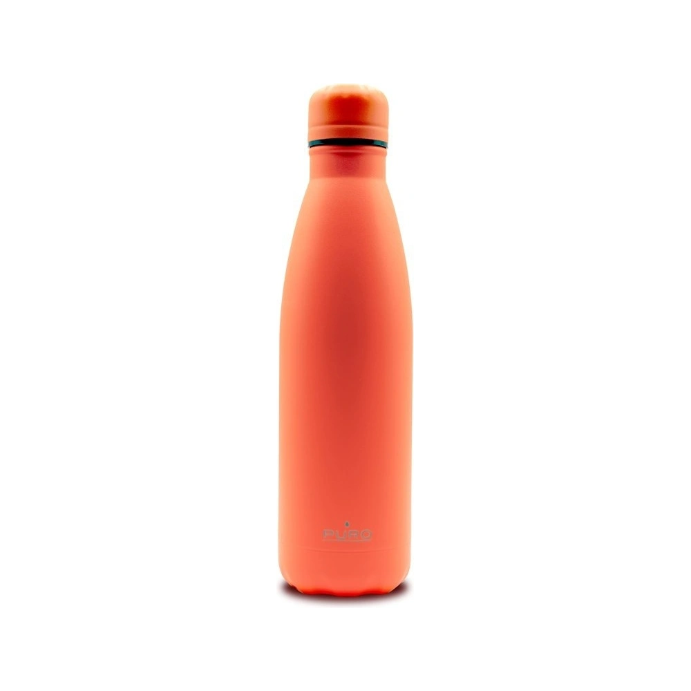 Butelka termiczna ze stali nierdzewnej PURO ICON Fluo 500ml (Orange) (Powder Coating)