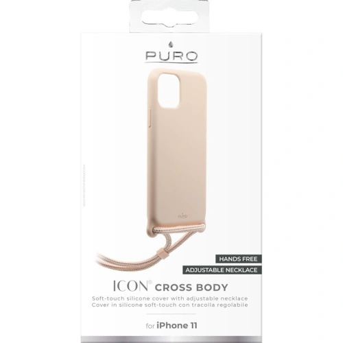Kup Etui PURO ICON Cross Body Apple iPhone 11 (Piaskowy róż) - PUR266PNK - {ean13} - Sklep Home Screen