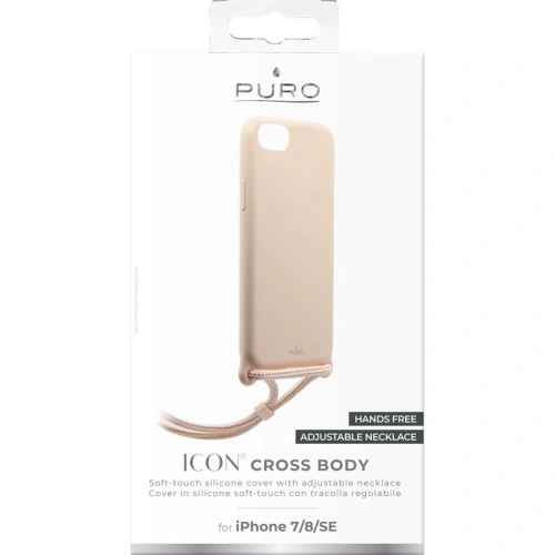 Kup Etui PURO ICON Cross Body Apple iPhone SE 2022/SE 2020/8/7 (Roz piaskă) - PUR278PNK - {ean13} - Sklep Home Screen