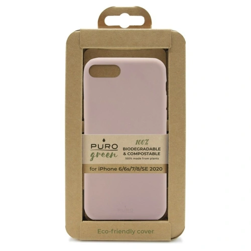 Kup Etui ecologic PURO Green Recycled Eco-friendly Cover pentru Apple iPhone SE 2022/SE 2020/8/7/6s (roz piaskie) - PUR288PNK - {ean13} - Sklep Home Screen