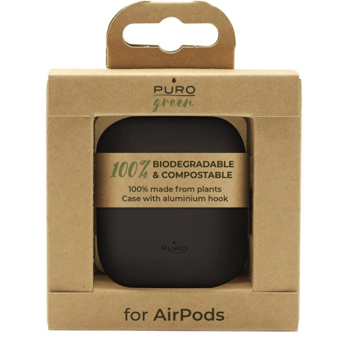 Kup Apple PURO Grüner kompostierbarer umweltfreundlicher Bezug AirPods 1&2 (schwarz) - PUR293BLK - {ean13} - Sklep Home Screen