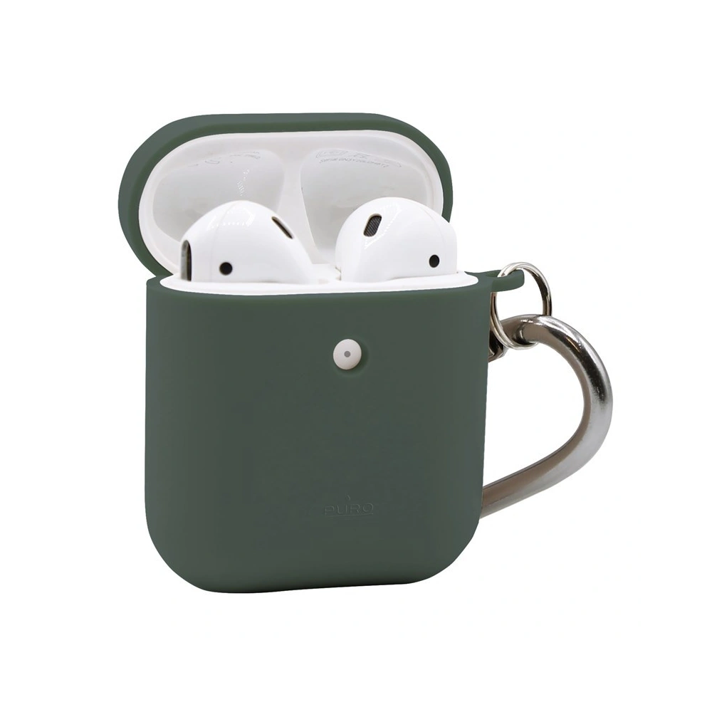 Ekologiczne etui PURO Green Compostable Eco-friendly Cover Apple AirPods 1&2 (zielony)