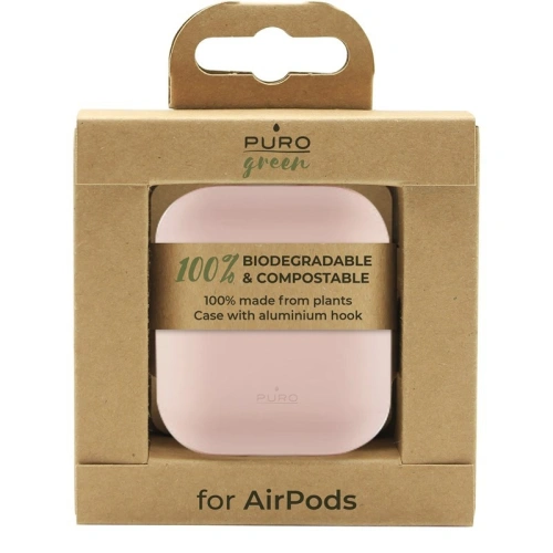 Kup Etui ecologic PURO Green Compostable Eco-friendly pentru Apple AirPods 1&2 (roz pi砂cat) - PUR295PNK - {ean13} - Sklep Home Screen
