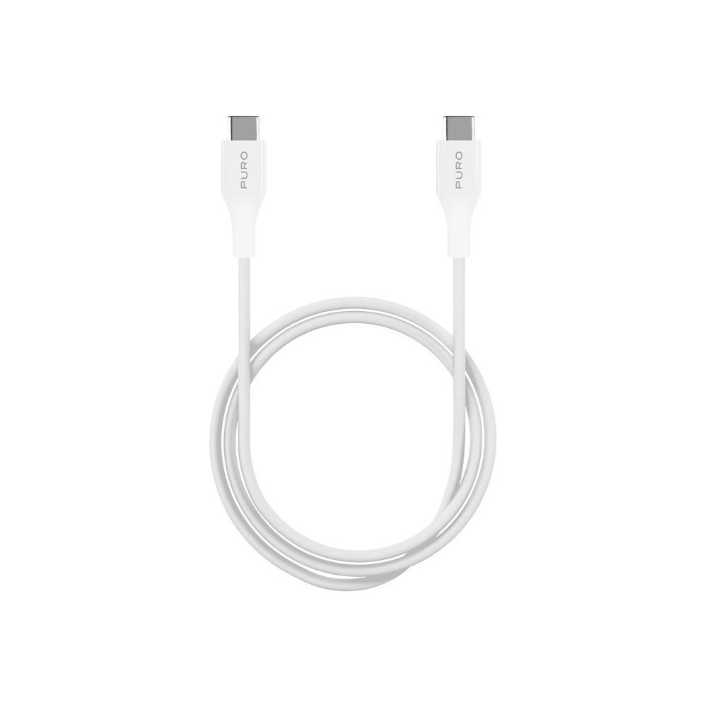 Kabel PURO Fast Charging Plain Type-C Cable, 2A, 60W, 2m (biały)