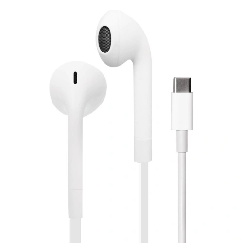 Kup PURO ICON Stereo fülhallgató USB-C, lapos kábellel, mikrofonnal és távirányítóval (fehér) - PUR299WHT - {ean13} - Sklep Home Screen