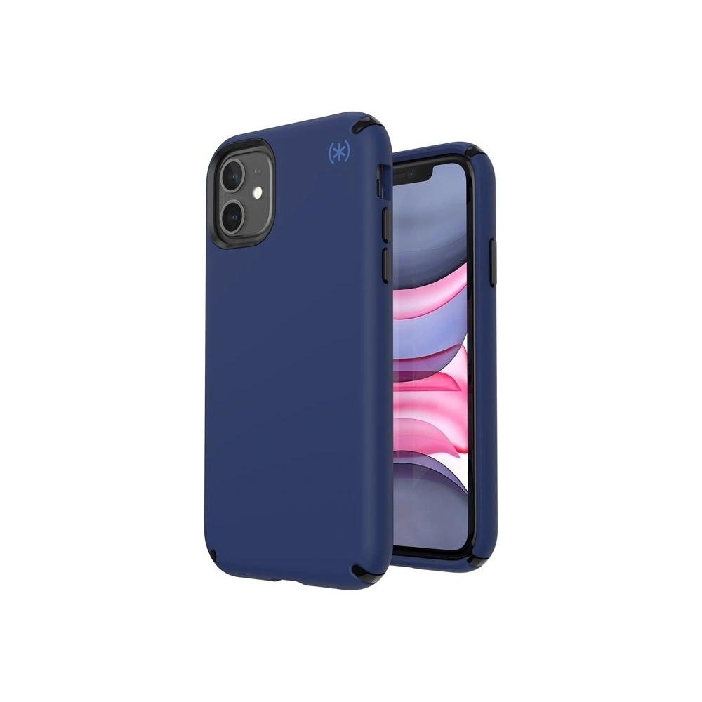 Etui Speck Presidio2 Pro iPhone 11 z powłoką MICROBAN Coastal Blue/Black/Storm Grey