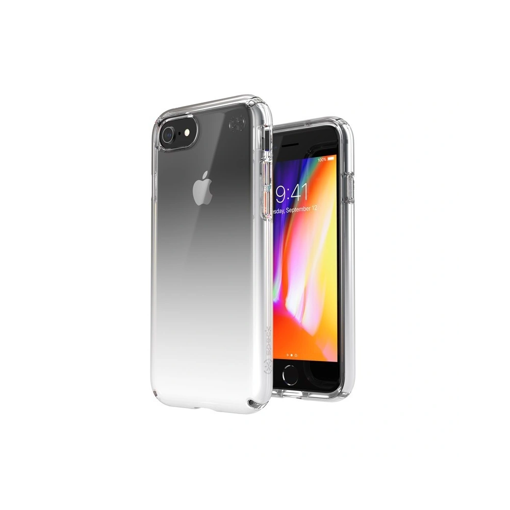 Etui Speck Presidio Perfect-Clear + Ombre Apple iPhone SE 2022/SE 2020/8/7 z powłoką MICROBAN Clear/Atmosphere Fade