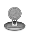 Moshi Induktives kabelloses Ladegerät Lounge Q Wireless Charging Stand für iPhone und Android 15W (Nordic Gray)