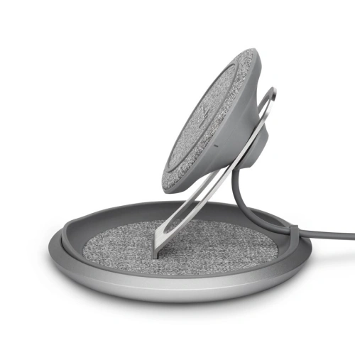 Kup Încărcător wireless cu inducție Moshi Lounge Q Wireless Charging Stand pentru iPhone și Android 15W (Nordic Gray) - MOSH089GRY - {ean13} - Sklep Home Screen