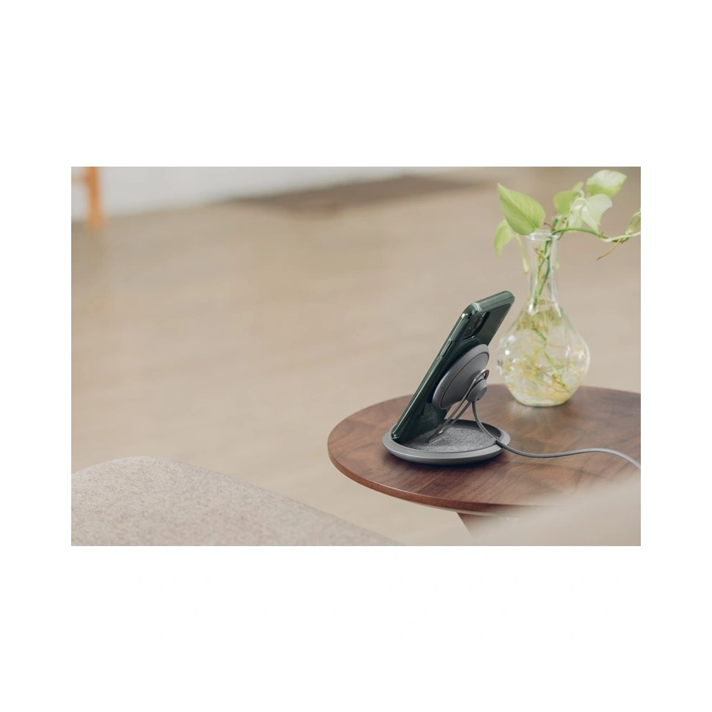 Bezprzewodowa ładowarka indukcyjna Moshi Lounge Q Wireless Charging Stand do iPhone i Android 15W (Nordic Gray)