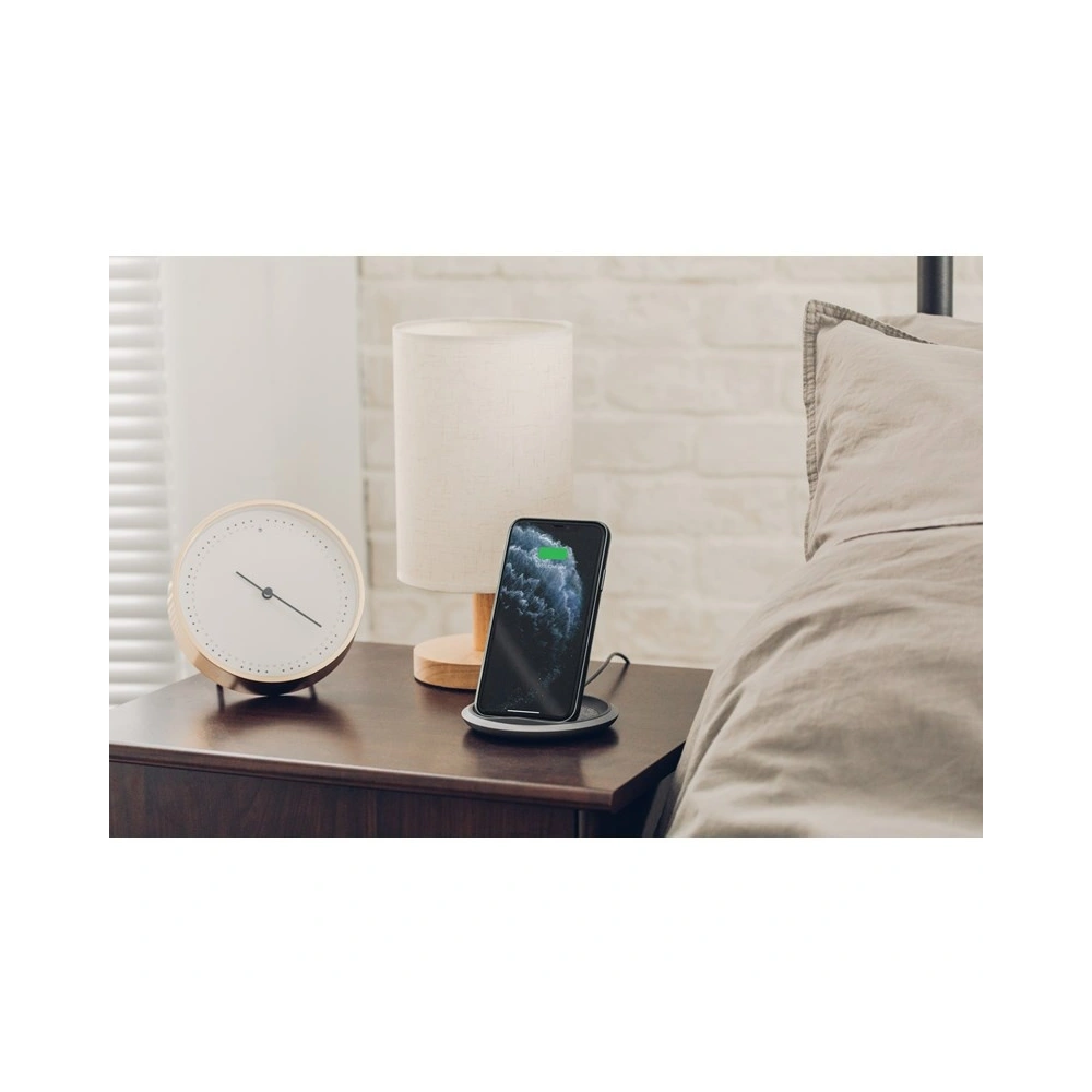 Bezprzewodowa ładowarka indukcyjna Moshi Lounge Q Wireless Charging Stand do iPhone i Android 15W (Nordic Gray)