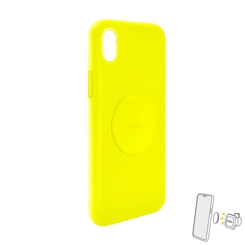 Kup Etui magnetic PURO ICON+ pentru Apple iPhone XR (galben fluorescent) - PUR305YEL - {ean13} - Sklep Home Screen