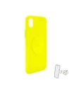 Etui magnetic PURO ICON+ pentru Apple iPhone XR (galben fluorescent)