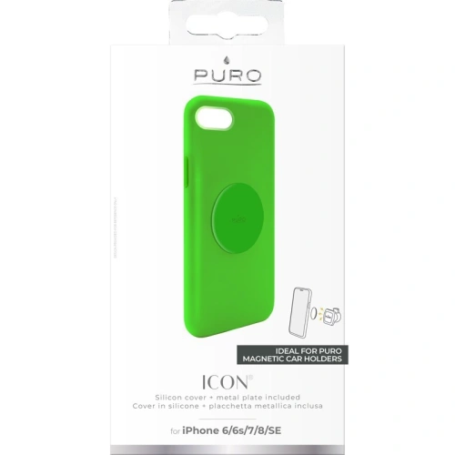 Kup Etui magnetic PURO ICON+ pentru Apple iPhone SE 2022/SE 2020/8/7/6s/6 (verde fluorescent) - PUR307GRN - {ean13} - Sklep Home Screen