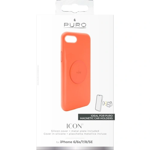 Buy PURO ICON+ Cover Apple iPhone SE 2022/SE 2020/8/7/6s/6 (fluo orange) - PUR308ORG - {ean13} - Home Screen Store Europe