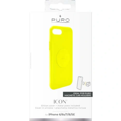 Kup Etui magnetické PURO ICON+ Cover Apple iPhone SE 2022/SE 2020/8/7/6s/6 (fluo žlutý) - PUR309YEL - {ean13} - Sklep Home Screen