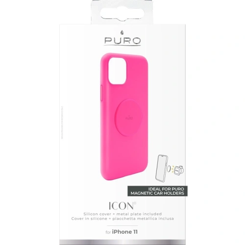 Kup Etui magnetic PURO ICON+ Cover pentru Apple iPhone 11 (fluo fucsia) - PUR310FCS - {ean13} - Sklep Home Screen