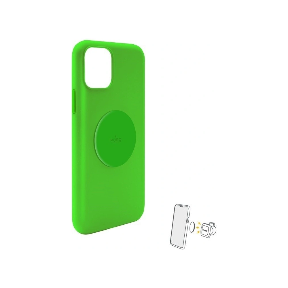 Etui magnetyczne PURO ICON+ Cover Apple iPhone 11 (fluo zielony)