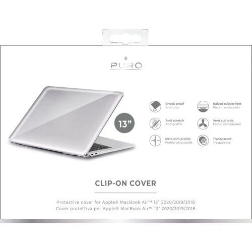 Buy PURO Clip On Macbook Air 13 (2020/2018) (clear) - PUR315CL - {ean13} - Home Screen Store Europe