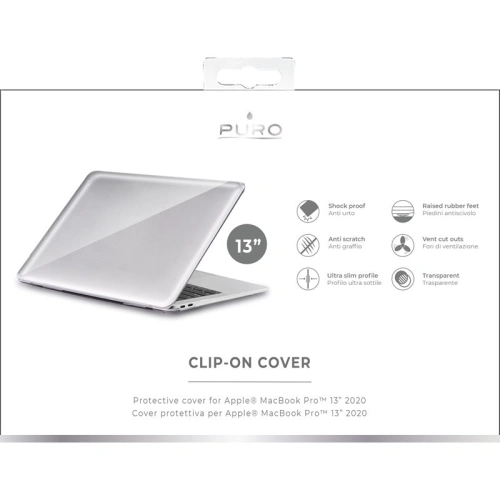 Buy PURO Clip On Macbook Pro 13 (2020) (clear) - PUR317CL - {ean13} - Home Screen Store Europe