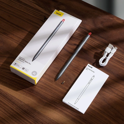 Kup Capacitiv stylus / pen Baseus Square Line, pentru Apple iPad (gri) - BSU1566GRY - {ean13} - Sklep Home Screen