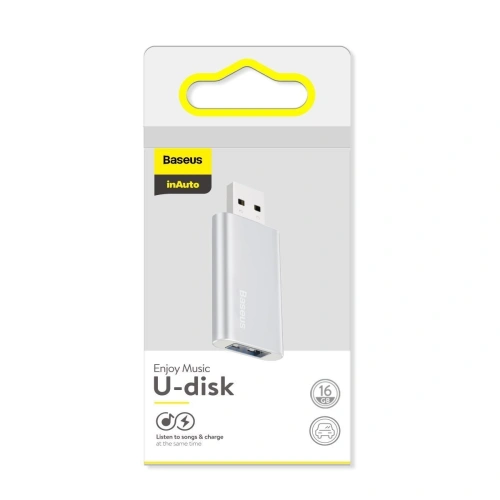 Kup Pendrive 16GB Baseus Enjoy, z funkcją ładowania (srebrny) - BSU1568SLV - {ean13} - Sklep Home Screen