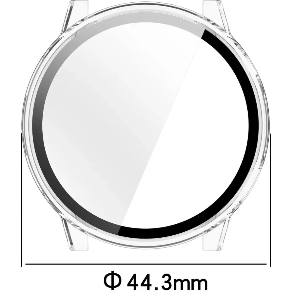 Etui ze szkłem do zegarka Bizon Case+Glass Watch do Garmin Venu 4 41mm przezroczyste